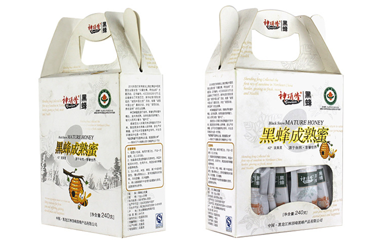 黑蜂成熟蜜 野生黑蜜 纯天然成熟蜜 清热解毒 12g*20瓶礼盒装_5