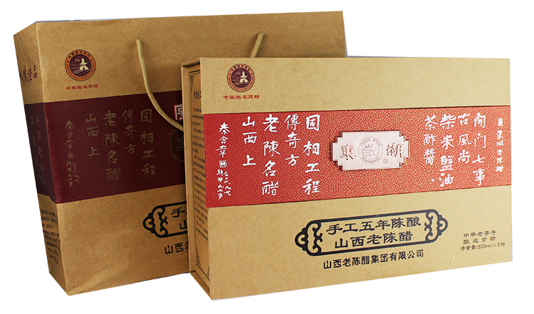 东湖手工五年山西老陈醋古韵礼盒 550ML*2盒装_7