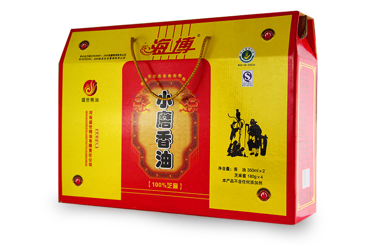 海博 小磨香油 农家香油 纯正无添加 精品组合礼盒_0